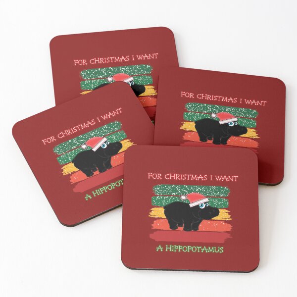 Item preview, For Christmas I Want A Hippopotamus designed and sold by gjen53.