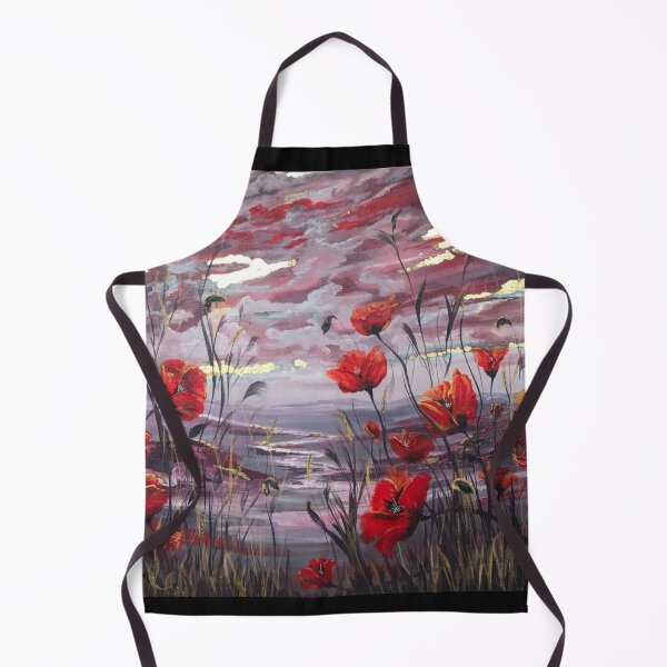 Item preview, Poppies on Gold Leaf designed and sold by MarjaBrown.