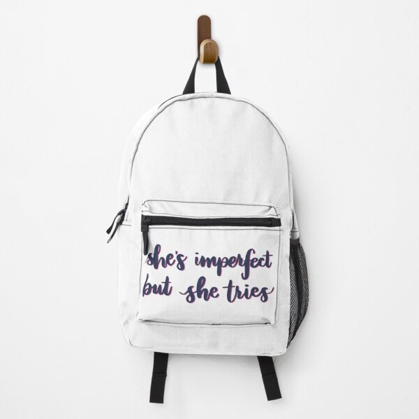 Item preview, she's imperfect but she tries (handlettering/calligraphy) designed and sold by DesignByJennyyy.