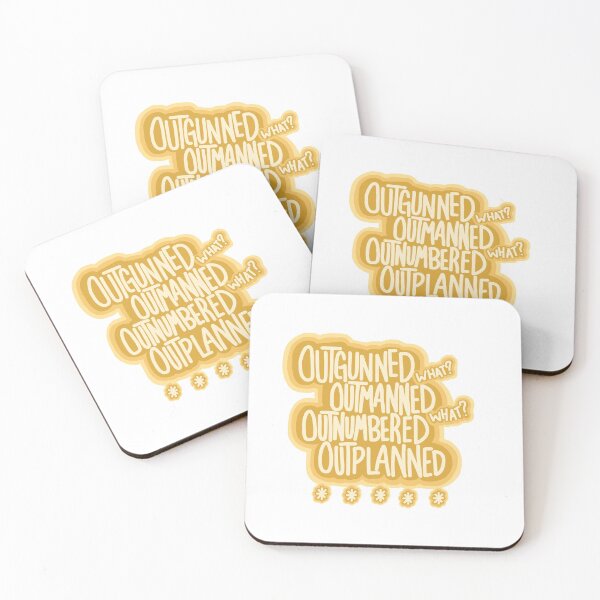 Item preview, "Outgunned, outmanned, outnumbered, outplanned" Right Hand Man Hamilton: An American Musical  designed and sold by paul-ey.