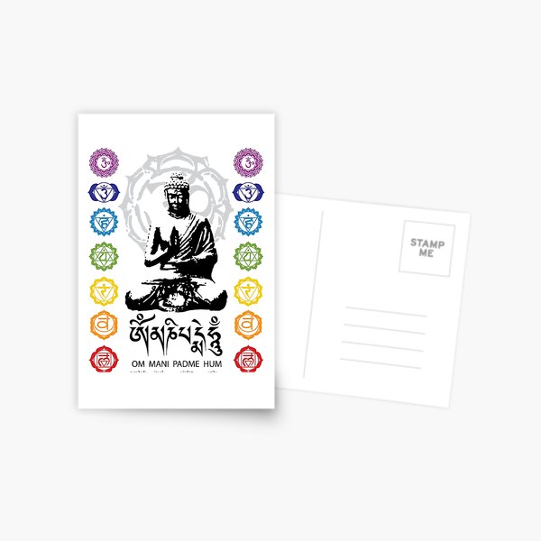 Item preview, Buddha, Chakras, Om Mani Padme Hum mantra  designed and sold by marcosty.