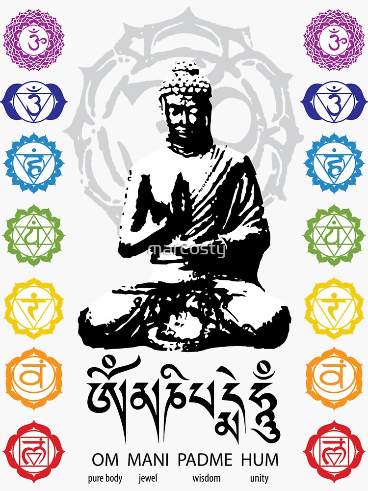 Om, Symbol, Buddhism, Mantra, Meditation, Yoga' Sticker | Spreadshirt