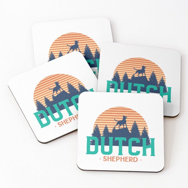 Item preview, Wild Dutch Shepherd Cool Retro Silhouette  designed and sold by Guarddogdrive.