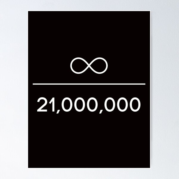 Item preview, Bitcoin infinity divided by 21 million designed and sold by hodlerone.