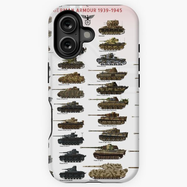 Poster Panzers (With Titles) iPhone Tough Case