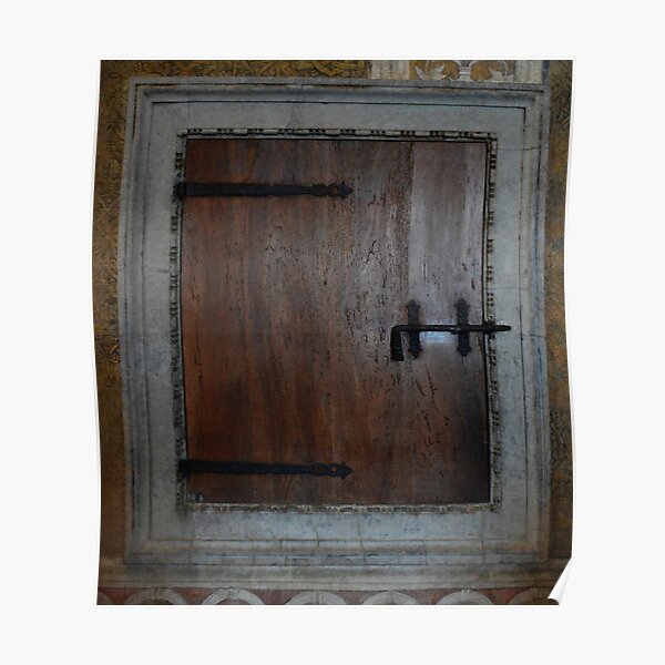 A Hatch Door in Palazzo Ducale, Mantua, Italy Poster