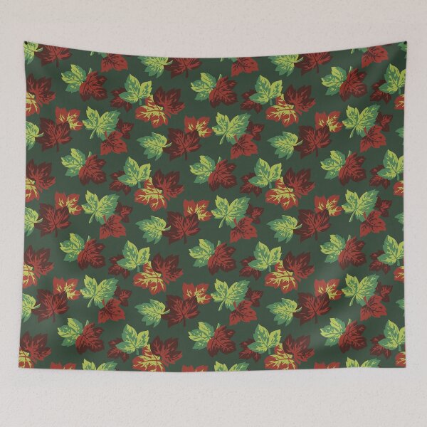 Item preview, Hojas de otoño (verde bosque) designed and sold by Raqilu Designs.