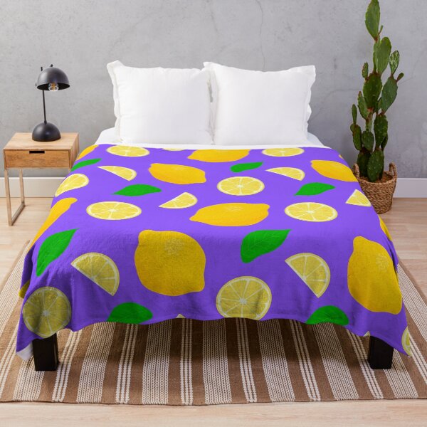 Item preview, Lemon Pattern (On Blue) designed and sold by JazzPWall.