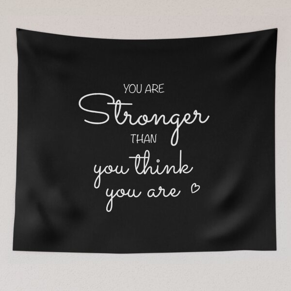 Item preview, You Are Stronger Than you Think You Are Affirmation designed and sold by CottoVerdi.