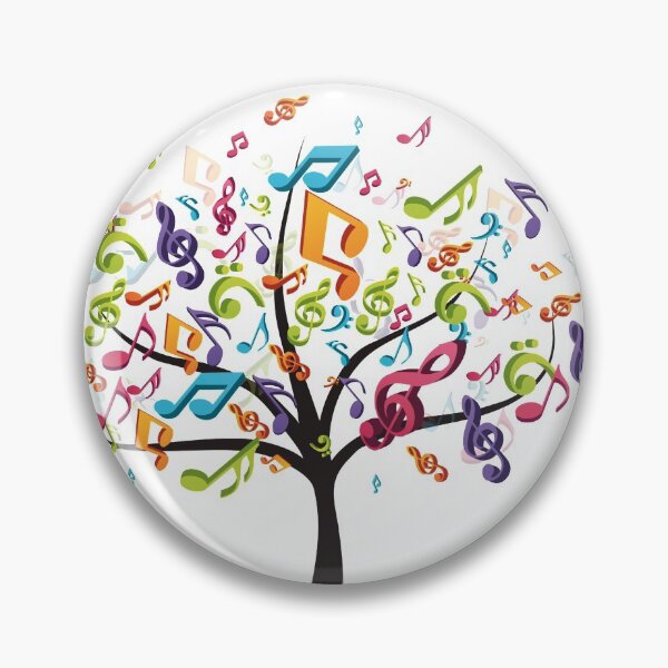 Item preview, Colorful Music Notes Singing In the Tree designed and sold by mydesignsbylar.