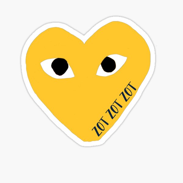 UCI Mascot Designer Heart Eyes Sticker