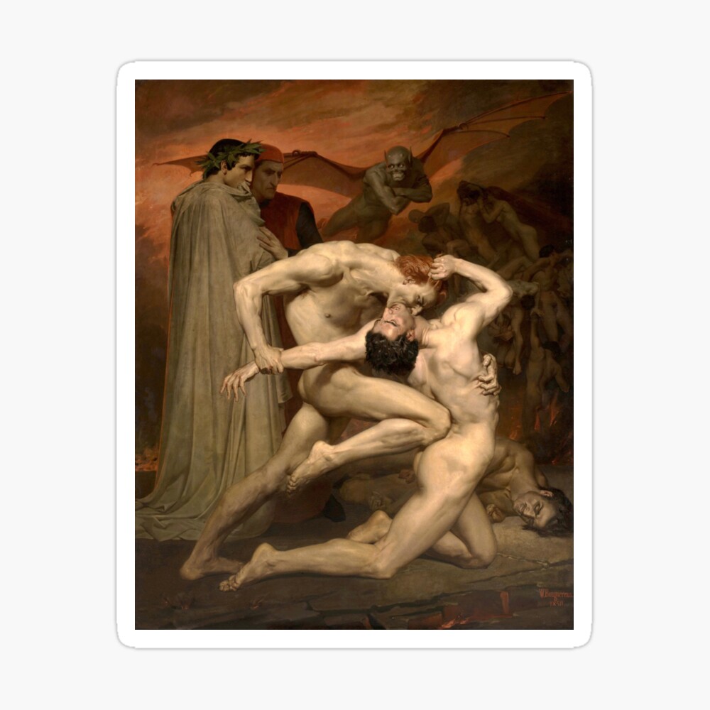 Fine Art: William-Adolphe Bouguereau - Dante And Virgil In Hell