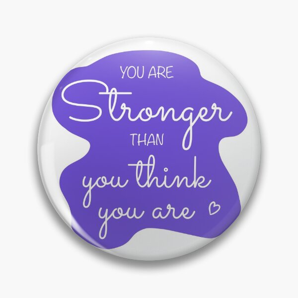 Item preview, You Are Stronger Than you Think You Are Affirmation in Purple designed and sold by CottoVerdi.