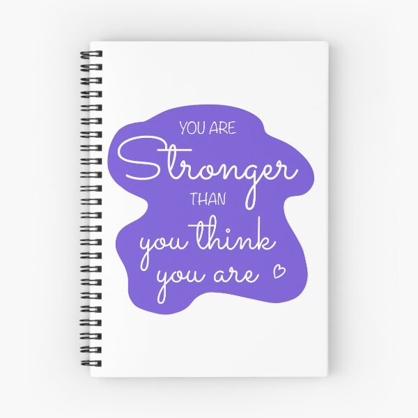 Item preview, You Are Stronger Than you Think You Are Affirmation in Purple designed and sold by CottoVerdi.