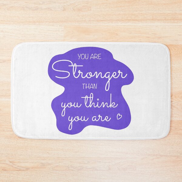 Item preview, You Are Stronger Than you Think You Are Affirmation in Purple designed and sold by CottoVerdi.