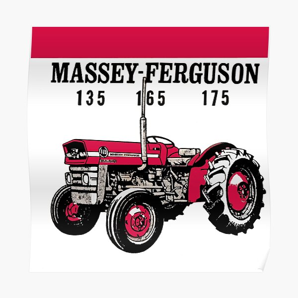 Copie du tracteur Massey-Ferguson 135165175 Poster