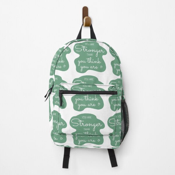 Item preview, You Are Stronger Than you Think You Are Affirmation in Green designed and sold by CottoVerdi.