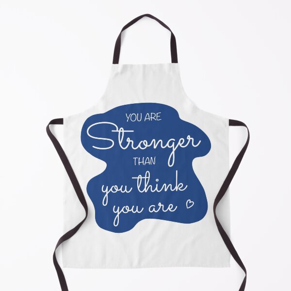 Item preview, You Are Stronger Than you Think You Are Affirmation in Blue designed and sold by CottoVerdi.