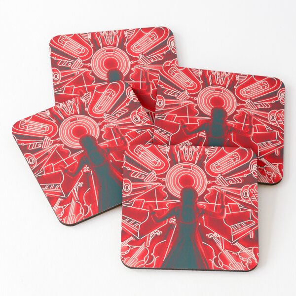 Item preview, Red music neon girl designed and sold by urban-color.