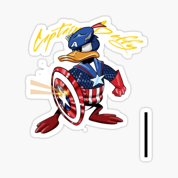 "Captain Daffy" Sticker for Sale by toihir269 | Redbubble