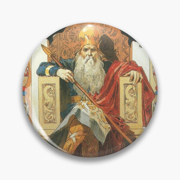 Item preview, Odin - Vintage Retro Norse Mythology Illustration designed and sold by elevens.