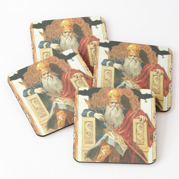 Item preview, Odin - Vintage Retro Norse Mythology Illustration designed and sold by elevens.