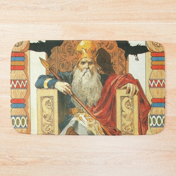 Item preview, Odin - Vintage Retro Norse Mythology Illustration designed and sold by elevens.