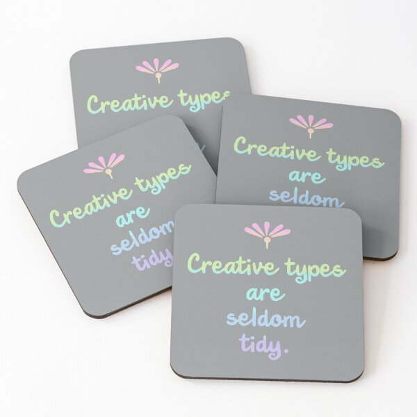 Item preview, Creative Types Are Seldom Tidy - Pastel Rainbow designed and sold by Whoopsidoodle.