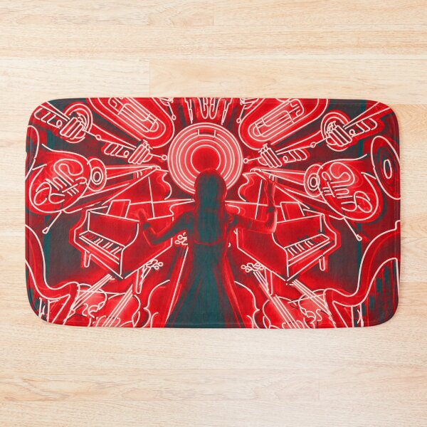 Item preview, Red music neon girl designed and sold by urban-color.