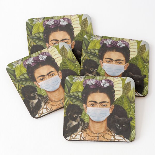 Item preview, Frida Kahlo with a mask designed and sold by Arteider.