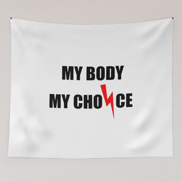 Item preview, My Body My Choice Red Lightning Bolt Poland designed and sold by oxoxoxo.
