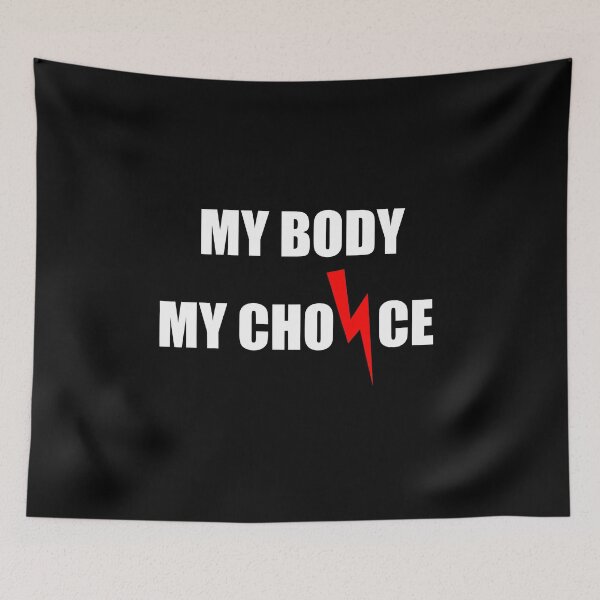 Item preview, My Body My Choice Red Lightning Bolt Poland black designed and sold by oxoxoxo.