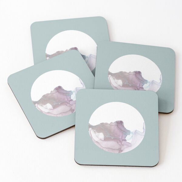 Item preview, alcohol ink - wispy lavender and blue 4 designed and sold by melaniab-art.