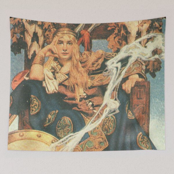 Item preview, Queen Medb - Vintage Retro Illustration designed and sold by elevens.