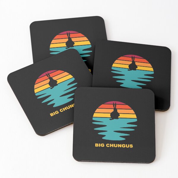 Item preview, Big Chungus Shadow Meme Fat Bunny Retro Vintage 70s Sunset designed and sold by Draculaura2009.