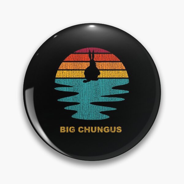 Artikelvorschau, Big Chungus Shadow Meme Fett Hase Retro Vintage 70er Jahre Sonnenuntergang Distressed entworfen und verkauft von Draculaura2009.