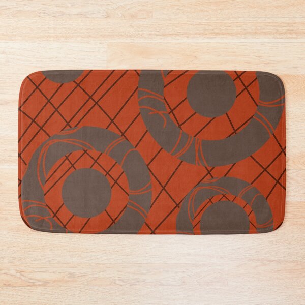 Item preview, Red Circles and Lines Pattern Design designed and sold by NancyMerkle.