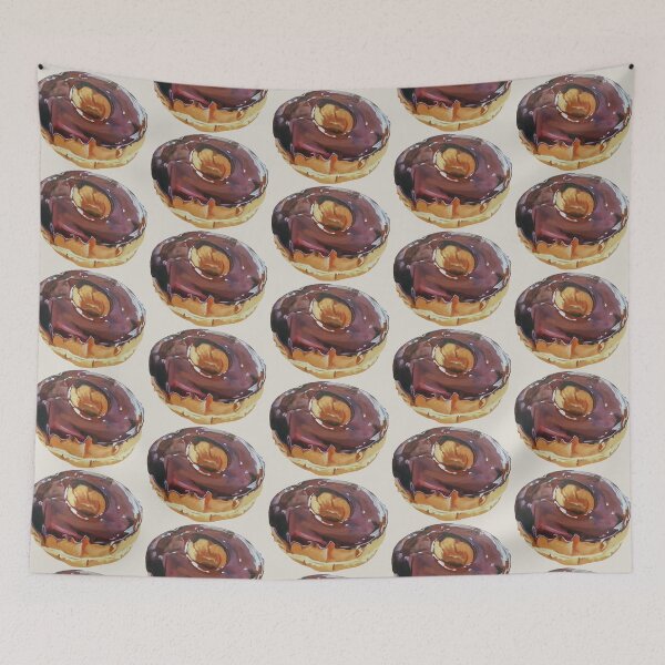 Item preview, Chocolate Dip Donut painting (no background) designed and sold by Emily Bickell.