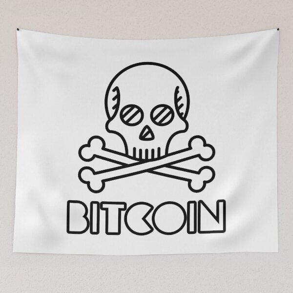 Item preview, Bitcoin Skull designed and sold by Anonymousbtb.