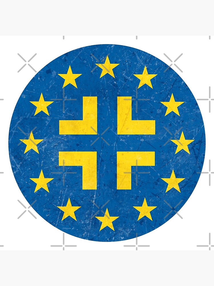 european flag with cross