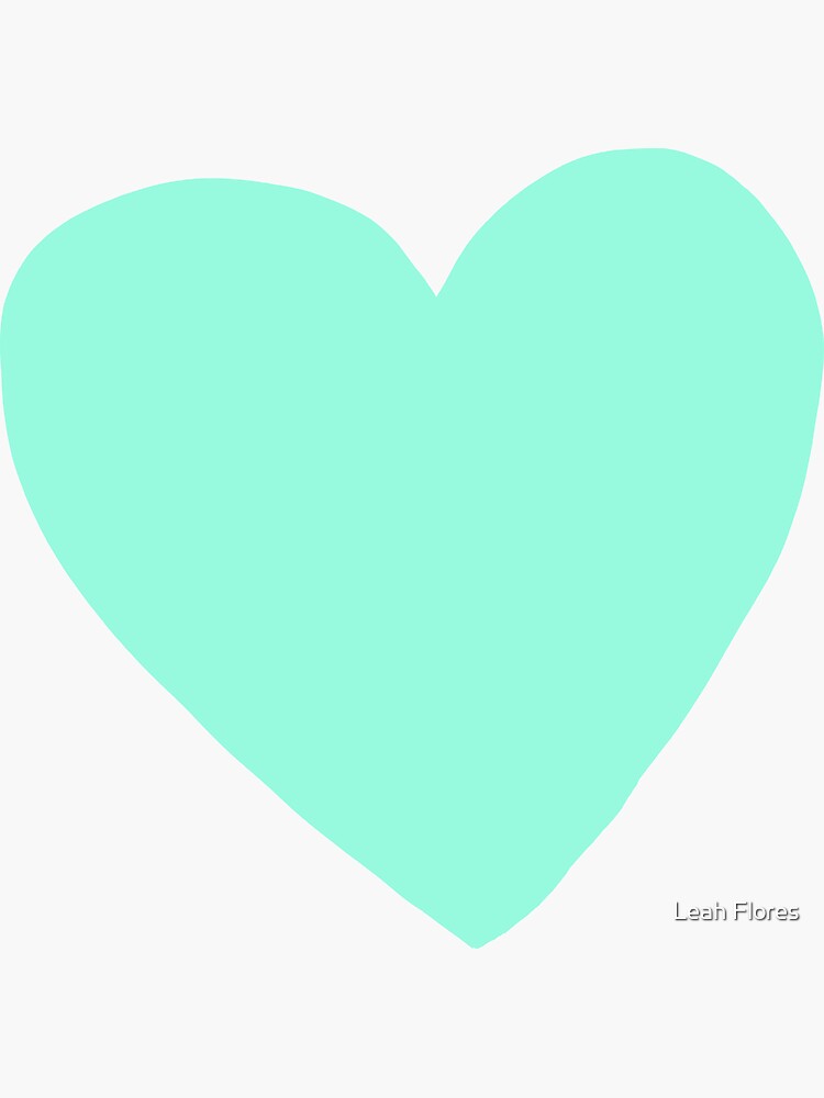 "Mint Heart" Sticker by adventurlings Redbubble