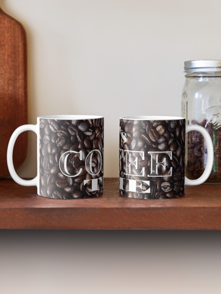 Alternate view of Coffee Beans Design Dark Roasted Mug