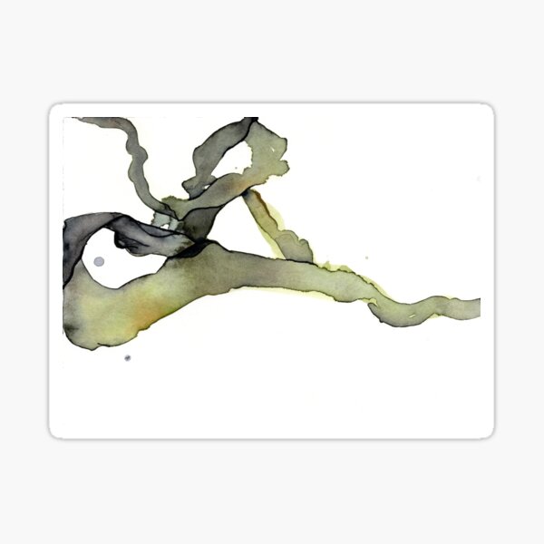 Abstract Seaweed Watercolor Sticker