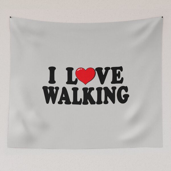 Artikelvorschau, I Love Walking Heart Design Quote entworfen und verkauft von rukia020290.