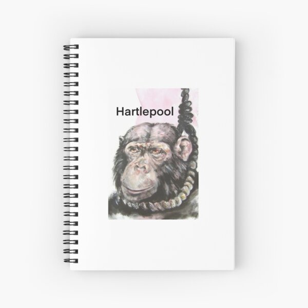 Hartlepool Monkey Spiral Notebook