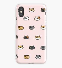 Neko Atsume Kitty Collector Cat Faces iPhone Case