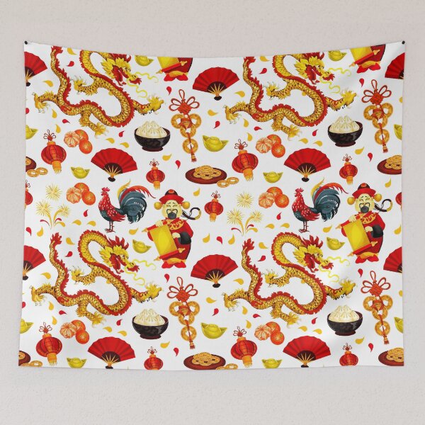 Item preview, Chinese New Year Good Luck and Fortune Character Calligraphy designed and sold by coffeetea2020.