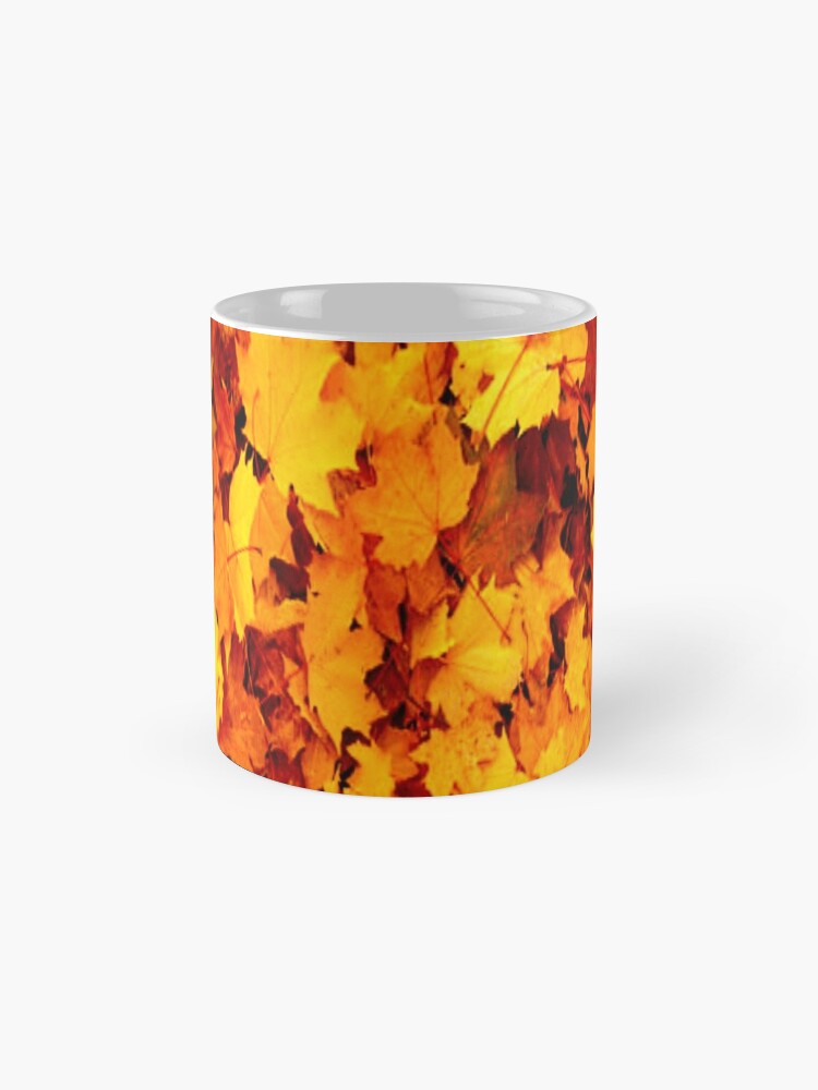 Alternate view of Golden Autumn Maple Leaves Mug