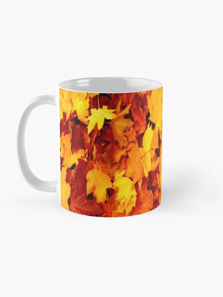 Alternate view of Golden Autumn Maple Leaves Mug