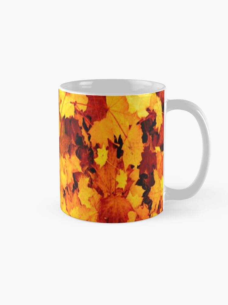 Alternate view of Golden Autumn Maple Leaves Mug